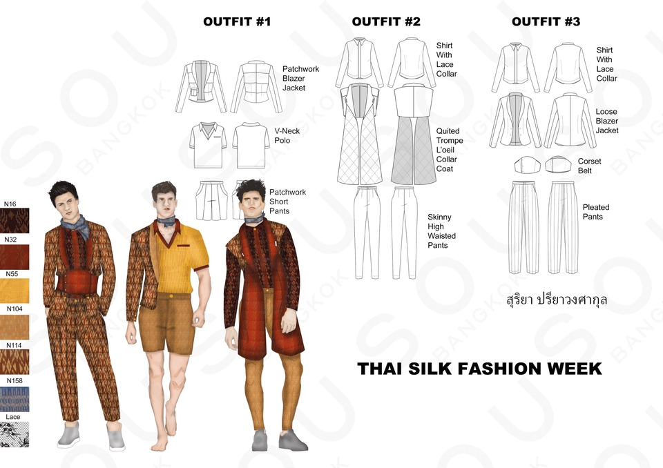 วาด/ออกแบบแพทเทิร์นเสื้อผ้า - ออกเเบบเสื้อผ้า Fashion Designer - 8