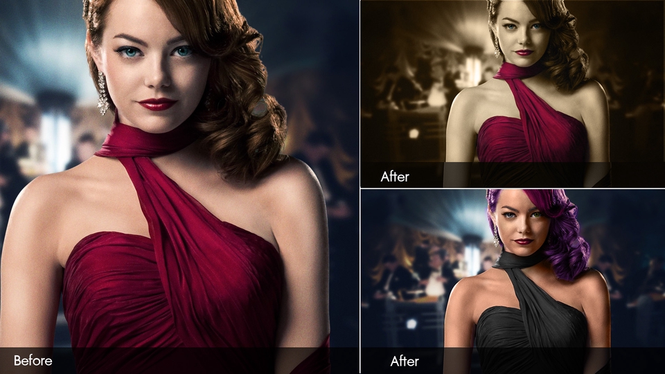 รับแต่งรูปภาพ เปลี่ยนภาพก่อนและหลัง photoshop