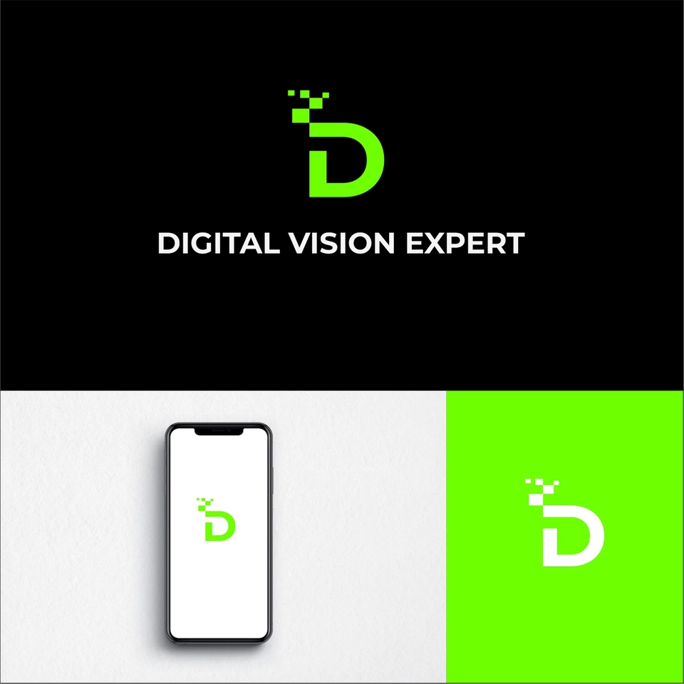 Logo digital vision expert, logo D, jasa desain logo, desain logo profesional, desain logo perusahaan, bikin logo online, membuat logo online.