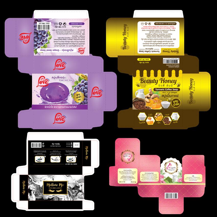 Label & Packaging - "FREE !! LOGO" ออกแบบกล่อง ครีม/สบู่/อาหารเสริม - 6