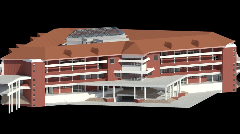 เขียนแบบวิศวกรรมและออกแบบโครงสร้าง - เขียนแบบก่อสร้างและทำ 3D REVIT  - 1