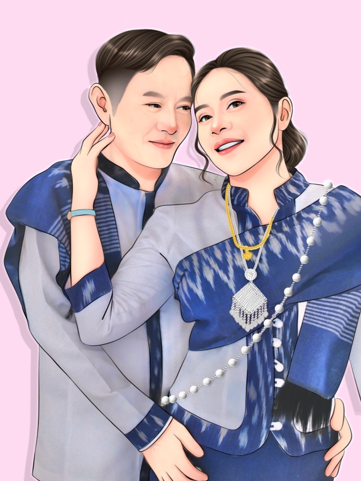 วาดภาพเหมือน Portrait - Portrait Digital สไตล์การ์ตูน - 6