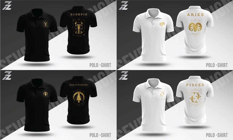 รับออกแบบเสื้อโปโลลายราศีสไตล์หรู