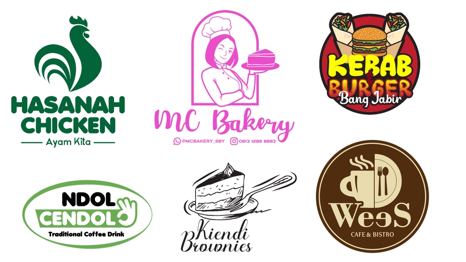 Tampilkan identitas usahamu lewat logo café dan UMKM yang berkarakter