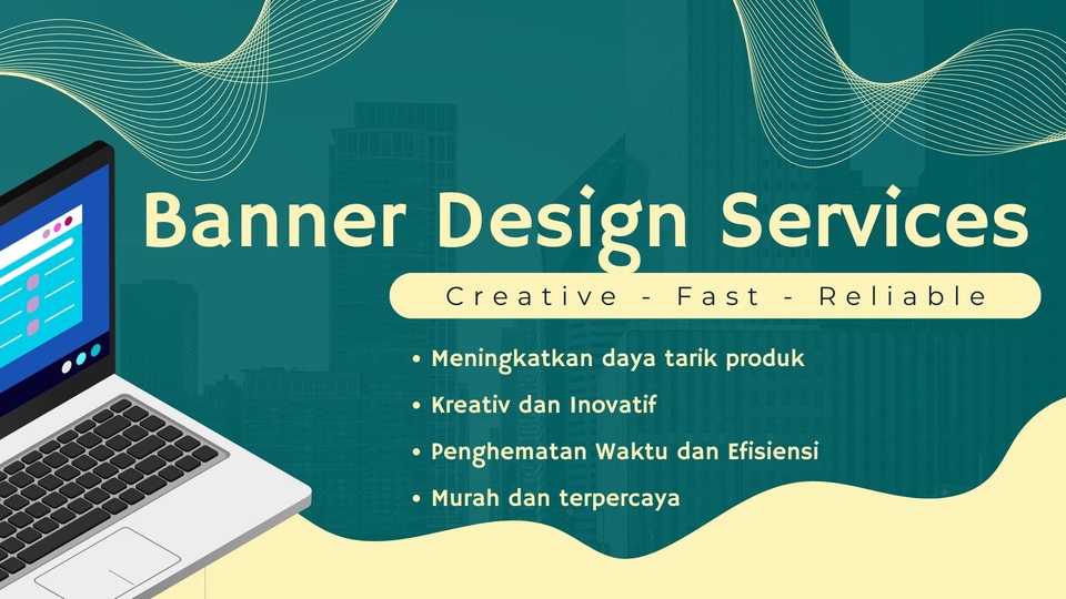 Jasa desain banner website dan media sosial untuk promosi bisnis online, buat banner instagram, desain banner facebook, dan banner online shop.