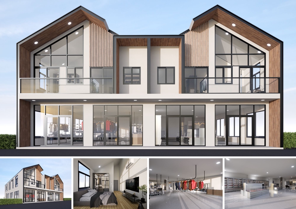 3D Perspective - รับออกงานภายนอกและภายในทุกประเภท บ้าน อาคาร คอนโด และอื่นๆทุกประเภท (Exterior&Interior) - 7