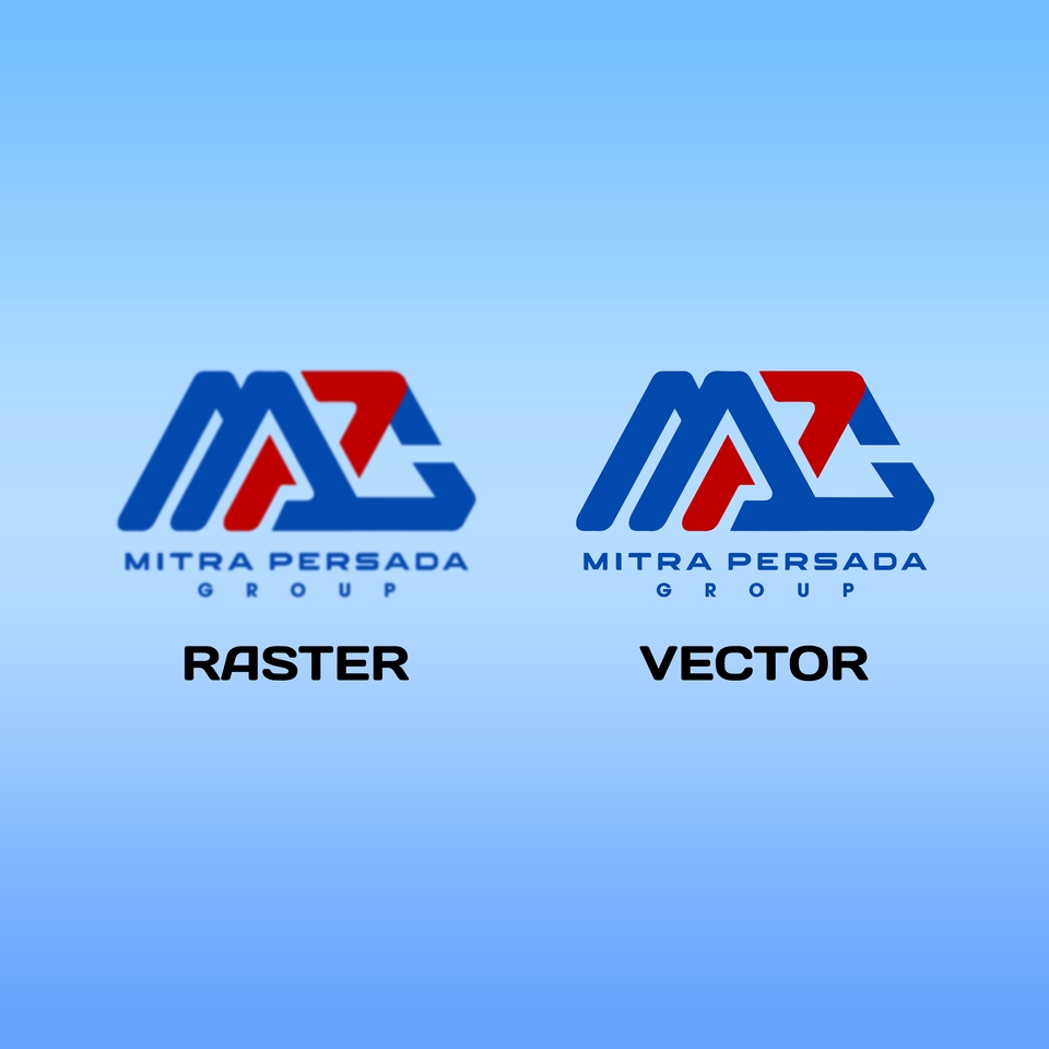 Jasa ilustrasi digital untuk logo Mitra Persada Group dengan desain yang modern dan profesional.