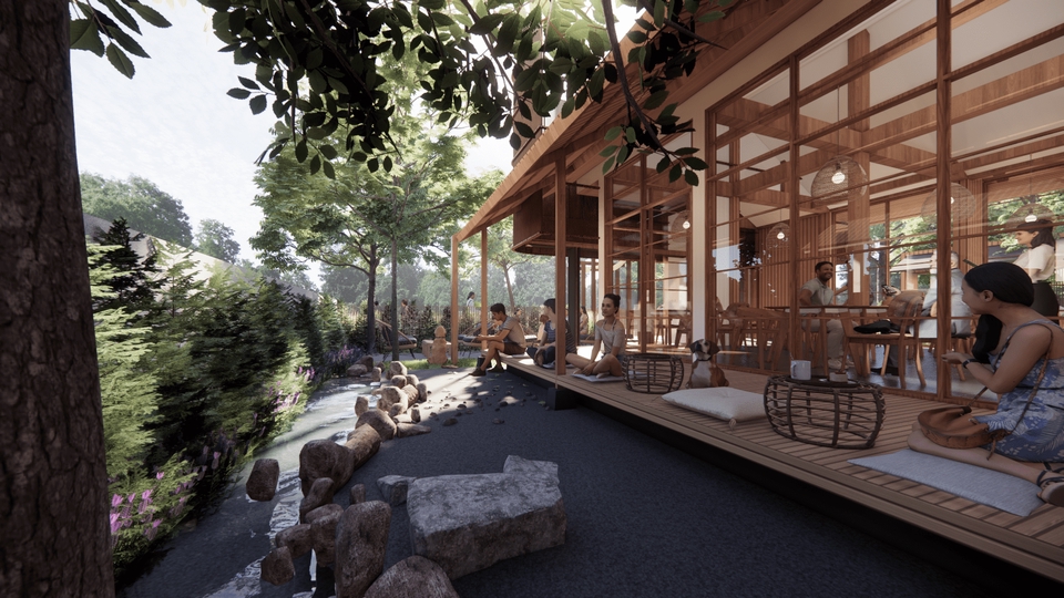3D Perspective - รับออกแบบสถาปัตยกรรมภายในและภายนอก (อาคารทุกประเภท) - 8
