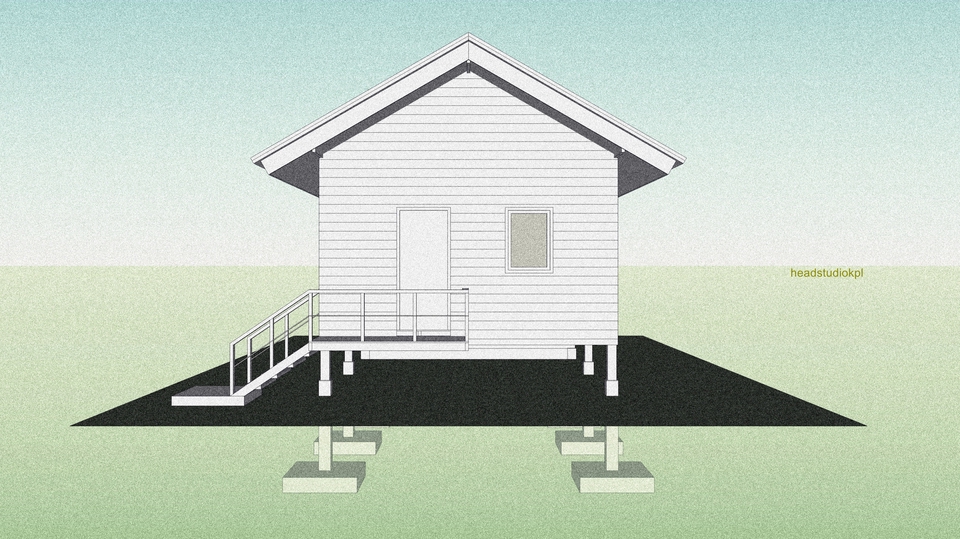 3D Perspective - ขึ้นโมเดลอาคาร 3 มิติ ด้วยโปรแกรม Sketchup - 1
