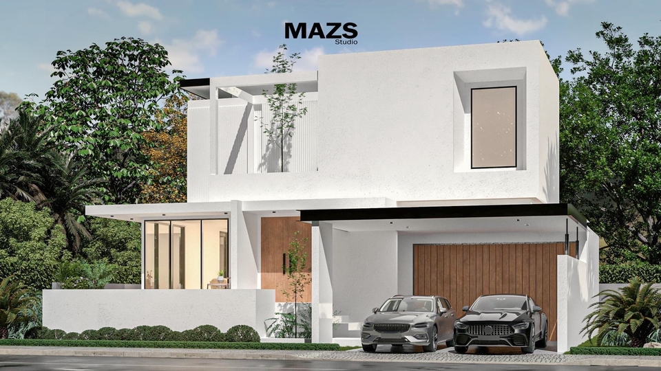 3D Perspective - รับขึ้น 3D model render exterior/interior และลงสี plan - 13