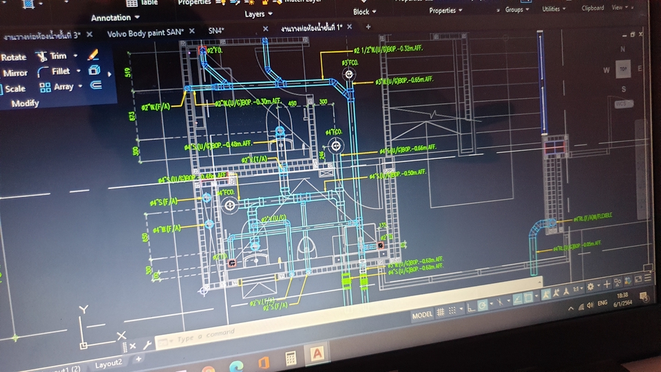 เขียนแบบวิศวกรรมและออกแบบโครงสร้าง - ออกแบบ/เขียน shop drawing/ BOQ ระบบสุขาภิบาลและดับเพลิง - 3