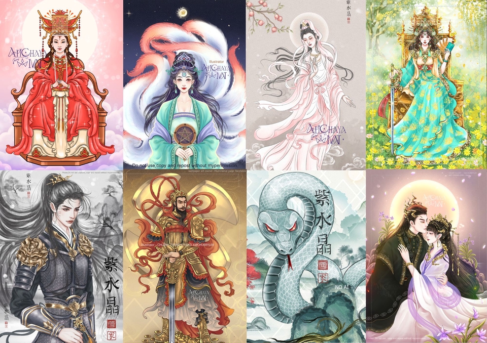 รับวาดรูปภาพประกอบ สำหรับไพ่ยิปซี ทาโร่เเละออราเคิล