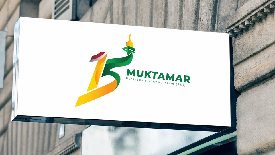 Logo Muktamar Peratuan Umat Islam, desain logo organisasi