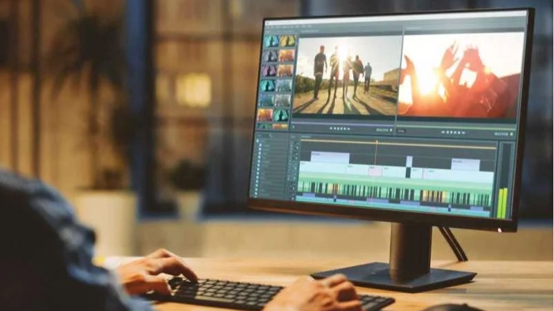 Jasa editing video profesional untuk Youtube dan vlog, termasuk pengeditan video, color grading, dan sound editing.