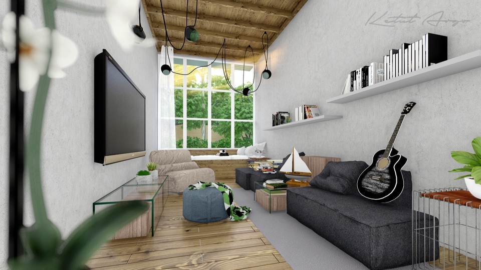 3D & Perspektif - Desain Arsitektural dan Interior, Visualisasi 3D dan Rendering 2 Hari Jadi - 6