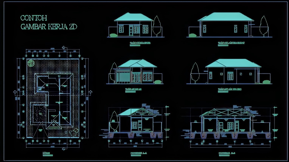 Drafter Autocad 2d 1 Hari Jadi 7000 M2