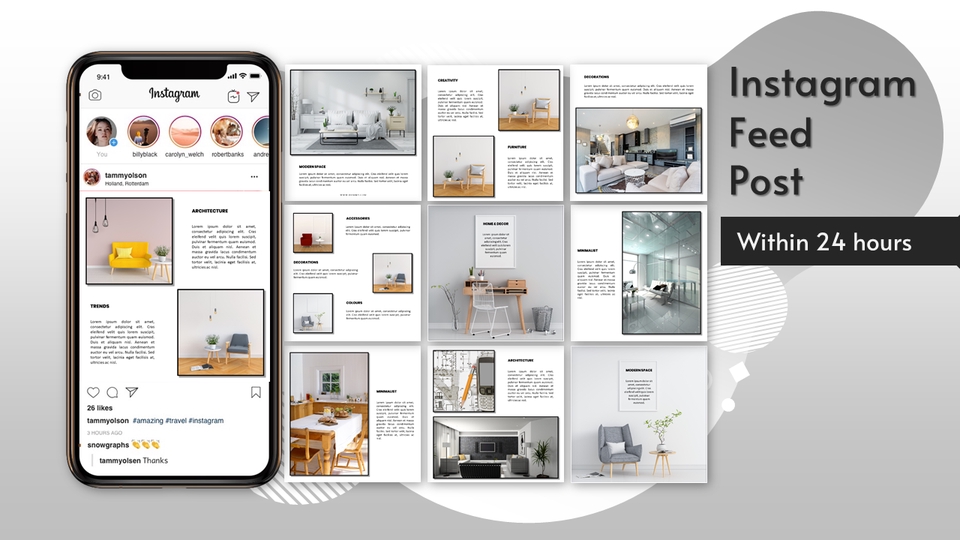 Banner Online - BUAT DESAIN FEED POST INSTAGRAM GRID, PUZZLE, CAROUSEL KAMU JADI LEBIH KEREN - 3
