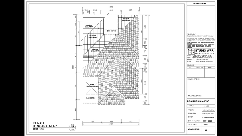 CAD Drawing - -TERMURAH- Paket Desain Rumah Lengkap dapat 2D + 3D + ANIMASI + RENDER - 9
