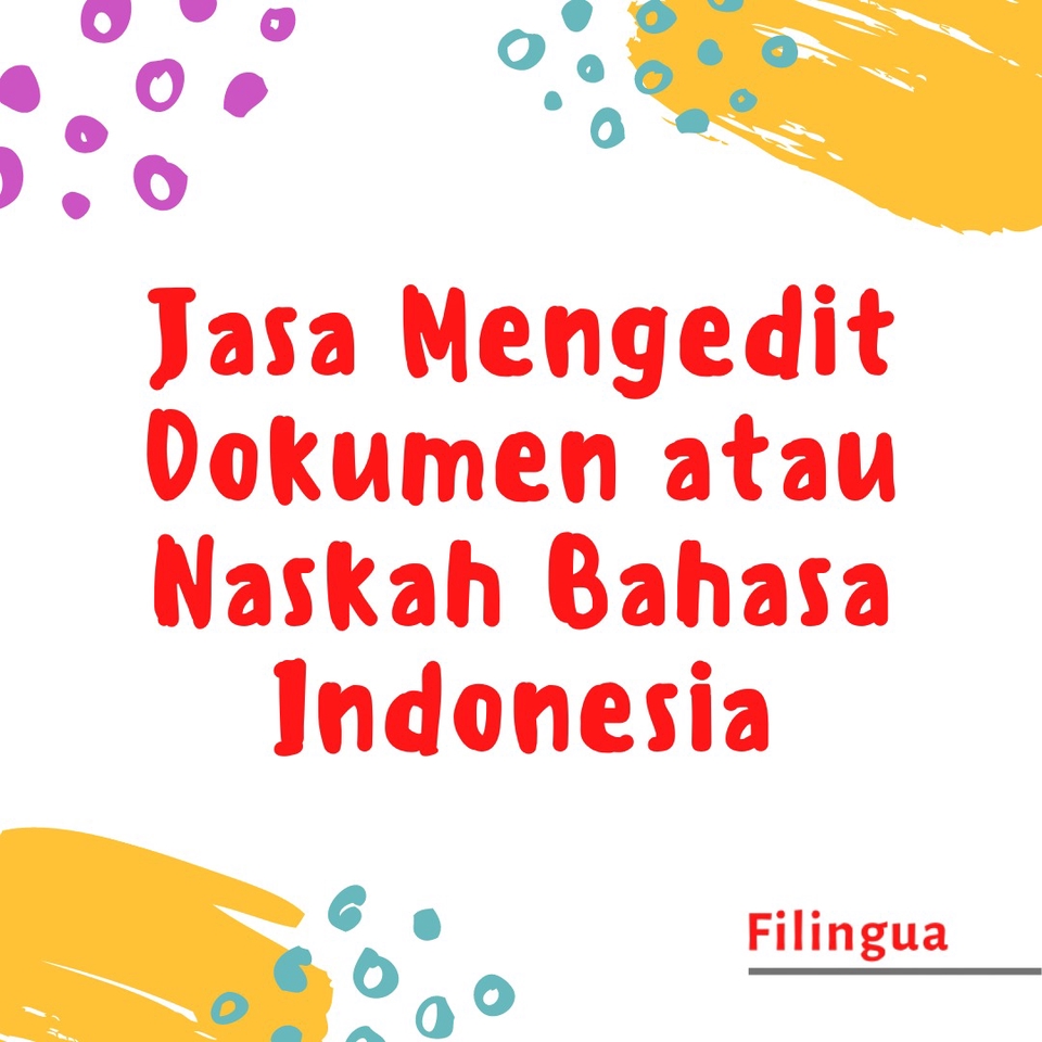 Jasa Lainnya - Editor Naskah Bahasa Indonesia - 5