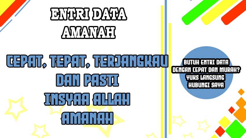 Entri Data - entri data tepat dan murah - 1