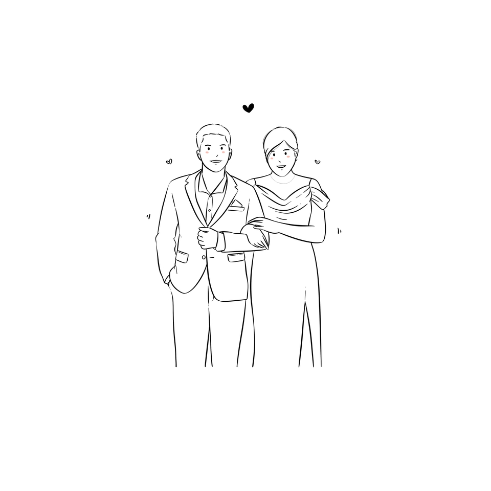 วาดภาพลายเส้น - รับวาดภาพลายเส้น สไตล์มินิมอล - 5