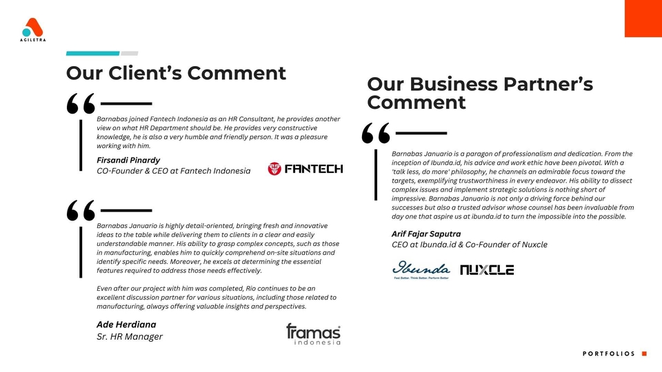 Konsultan bisnis untuk membangun bisnis dan membantu mengembangkan startup.