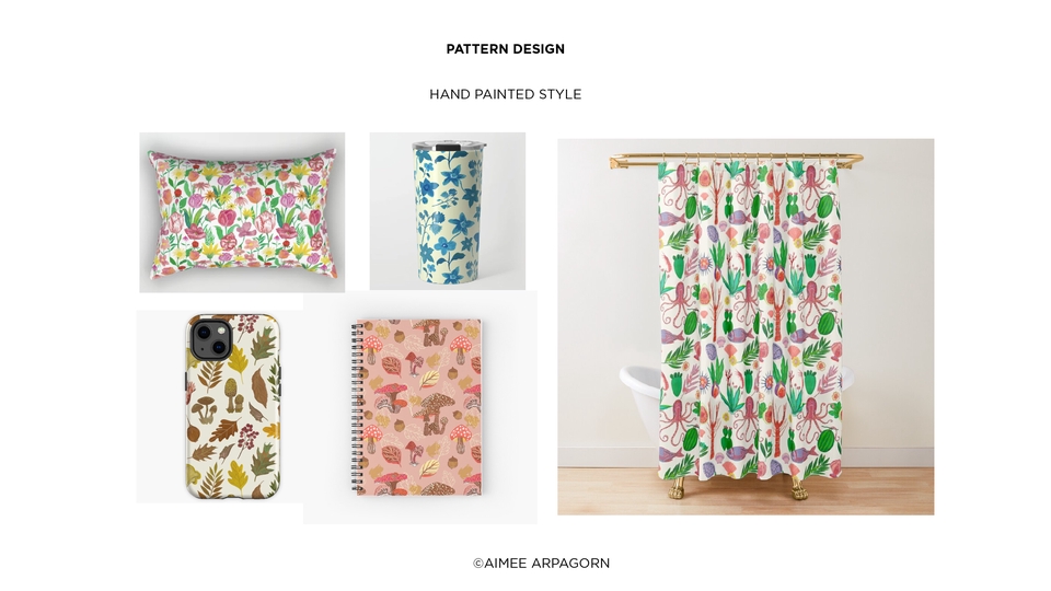 วาด/ออกแบบแพทเทิร์นเสื้อผ้า - ออกแบบแพทเทิร์นลวดลาย Print, Pattern design - 2