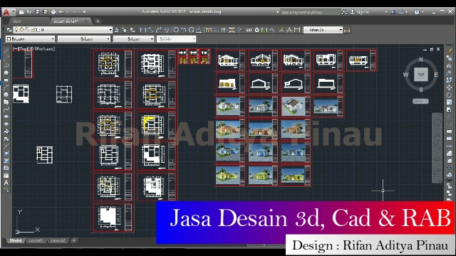 CAD Drawing - Desain arsitektur 3d, Cad drawing dan RAB - 8