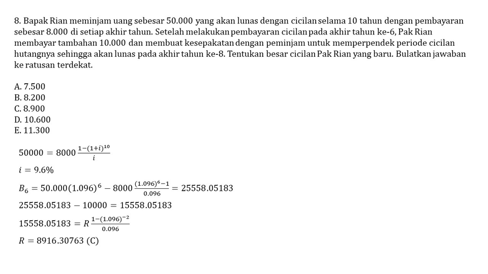 Jasa Lainnya - Jasa Buat Pembahasan/Jawaban Soal Matematika - 9