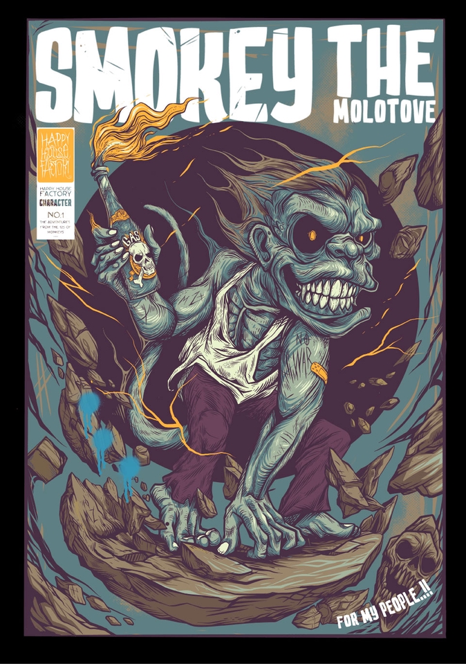 รับวาดภาพประกอบตัวละคร digital painting สไตล์การ์ตูน