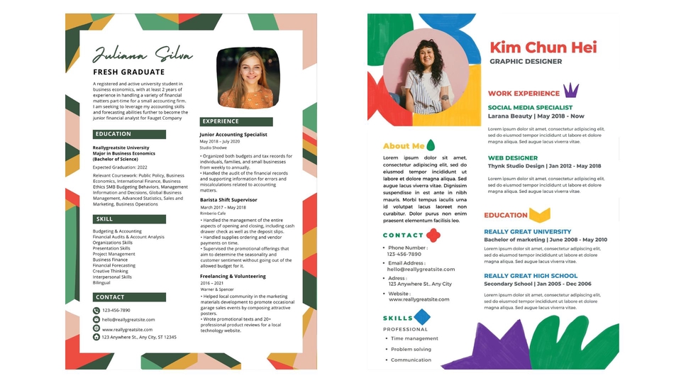 Portfolio & Resume - Resume & CV สมัครงาน สมัครเรียน - 15