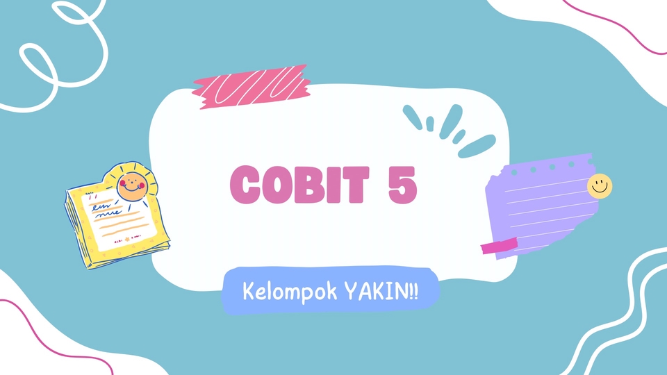Jasa pembuatan presentasi COBIT 5, desain ppt profesional untuk kebutuhan presentasi.