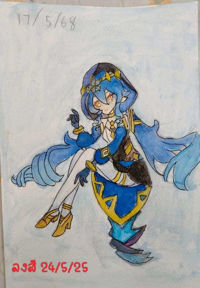 ภาพวาดอนิเมะของเด็ก 12 ปี ถึงแม้จะเพิ่งฝึกวาดแต่ผลงานนี้ก็สร้างความภูมิใจให้น้องได้มากเลยที่เดียว