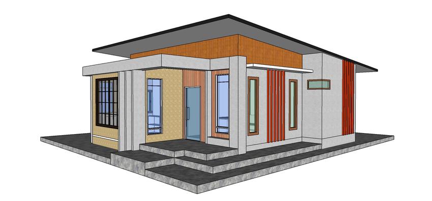 3D Perspective - งานขึ้น Model Sketch Up - 3