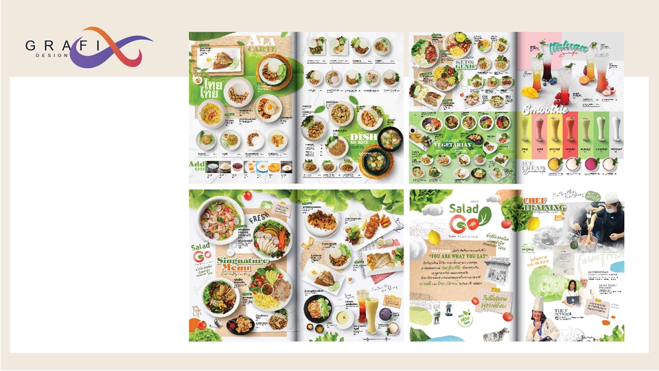สื่อสิ่งพิมพ์และนามบัตร - menu design - 12