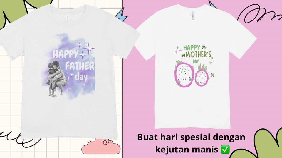 Desain Kaos & Motif - Desain Kaos & Motif Gaya Simpel Unik Lucu - 7