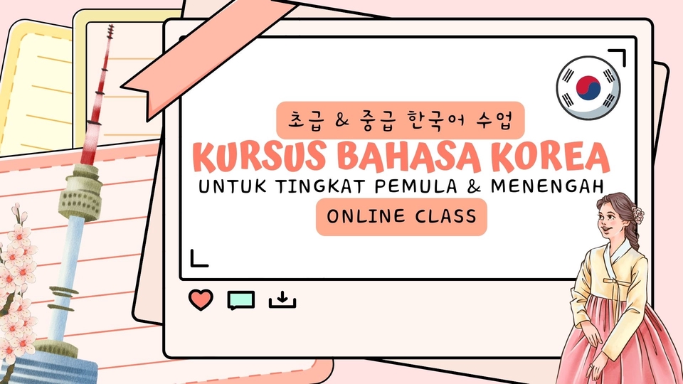 Les / Kursus Bahasa Korea Online - KURSUS BAHASA KOREA DARI DASAR