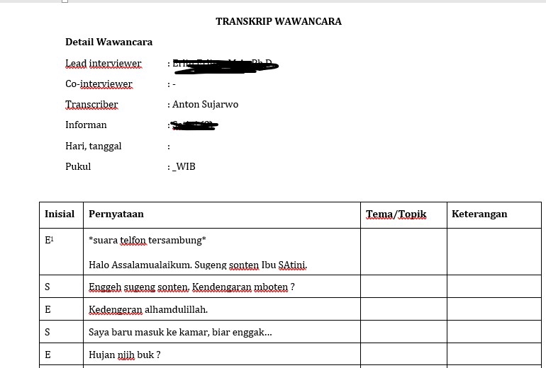 Pengetikan Umum - Jasa Transkripsi / Transcriber Audio Verbatim (Bahasa Indonesia) - 4