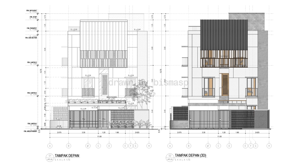 CAD Drawing - Gambar Kerja/DED/Cad Drawing Arsitektural - 2