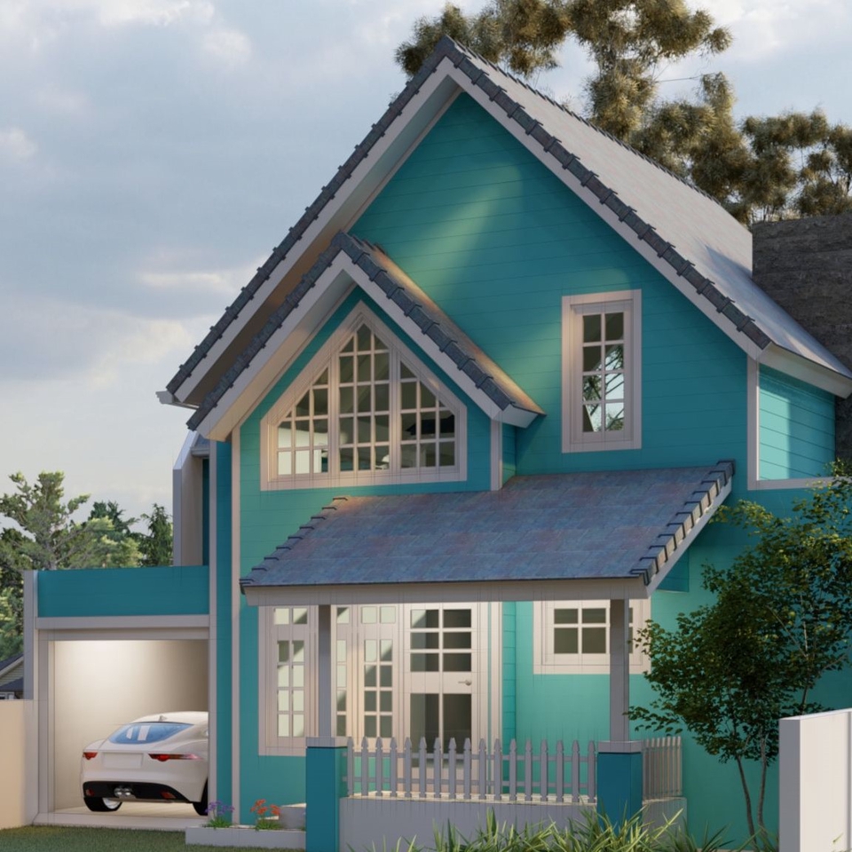 3D & Perspektif - Desain inteior dari konsep, moodboard hingga gambar kerja - 3