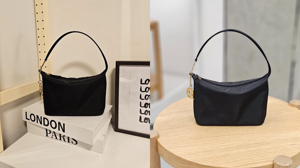 รับผลิตกระเป๋าผ้า โรงงานผลิตกระเป๋าแบรนด์คุณภาพ กระเป๋าถือผ้าใบเล็กสีดำ