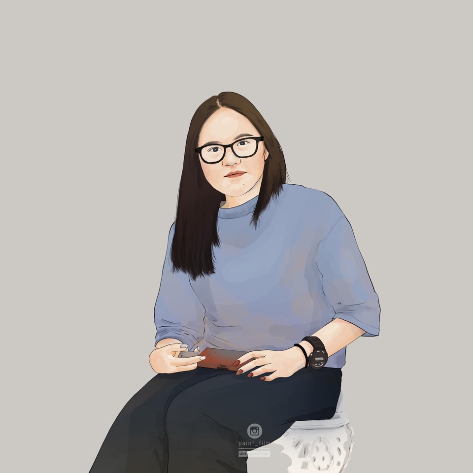 วาดภาพเหมือน Portrait - รับวาดภาพเหมือนดิจิตอล - 12