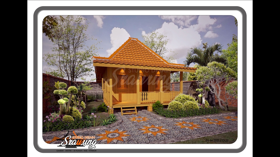 3D & Perspektif - DESAIN RUMAH TRADISIONAL JAWA,BERPENGALAMAN LEBIH DARI  5TH - 1