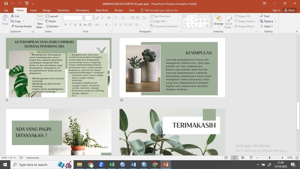 Presentasi - presentasi instan - 1