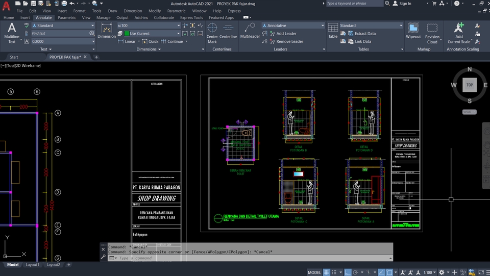 CAD Drawing - GAMBAR KERJA/DED (Detail Engineering Design) - 5