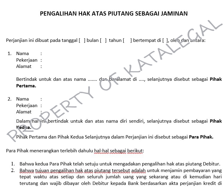 Hukum - JASA REVIEW & DRAFTING PERJANJIAN - 5