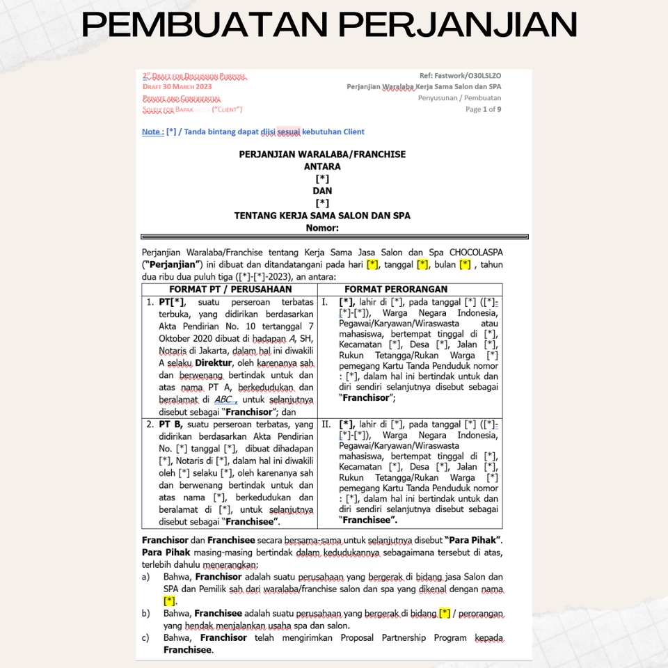 Hukum - Review & Drafting Perjanjian, MOU, Addendum, NDA dan Konsultasi serta LO - 5