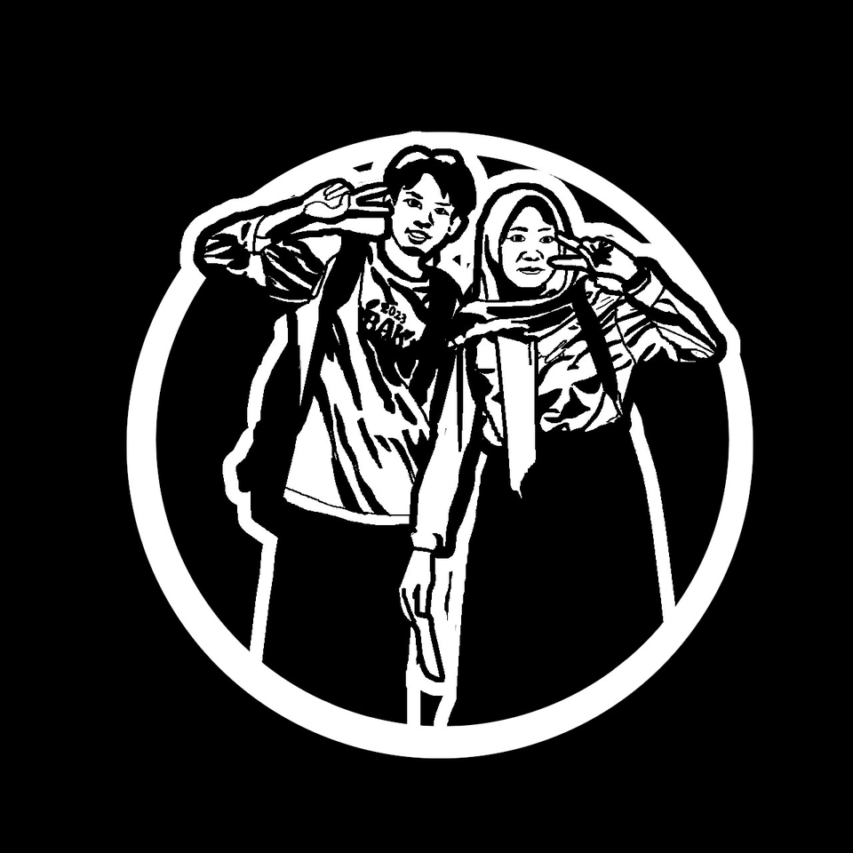 Gambar Potret - ubah gambar menjadi vektor warna atau hitam putih - 12