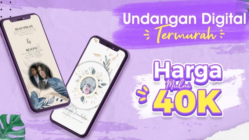 Jasa Desain Banner Online, Template Keren dan Unik - Undangan Digital MURAH Pengerjaan Cepat 1 Hari Jadi