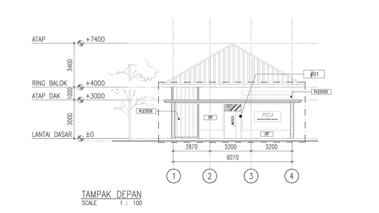 CAD Drawing - Gambar DED (detail engineering design) arsitektural & struktural - 7